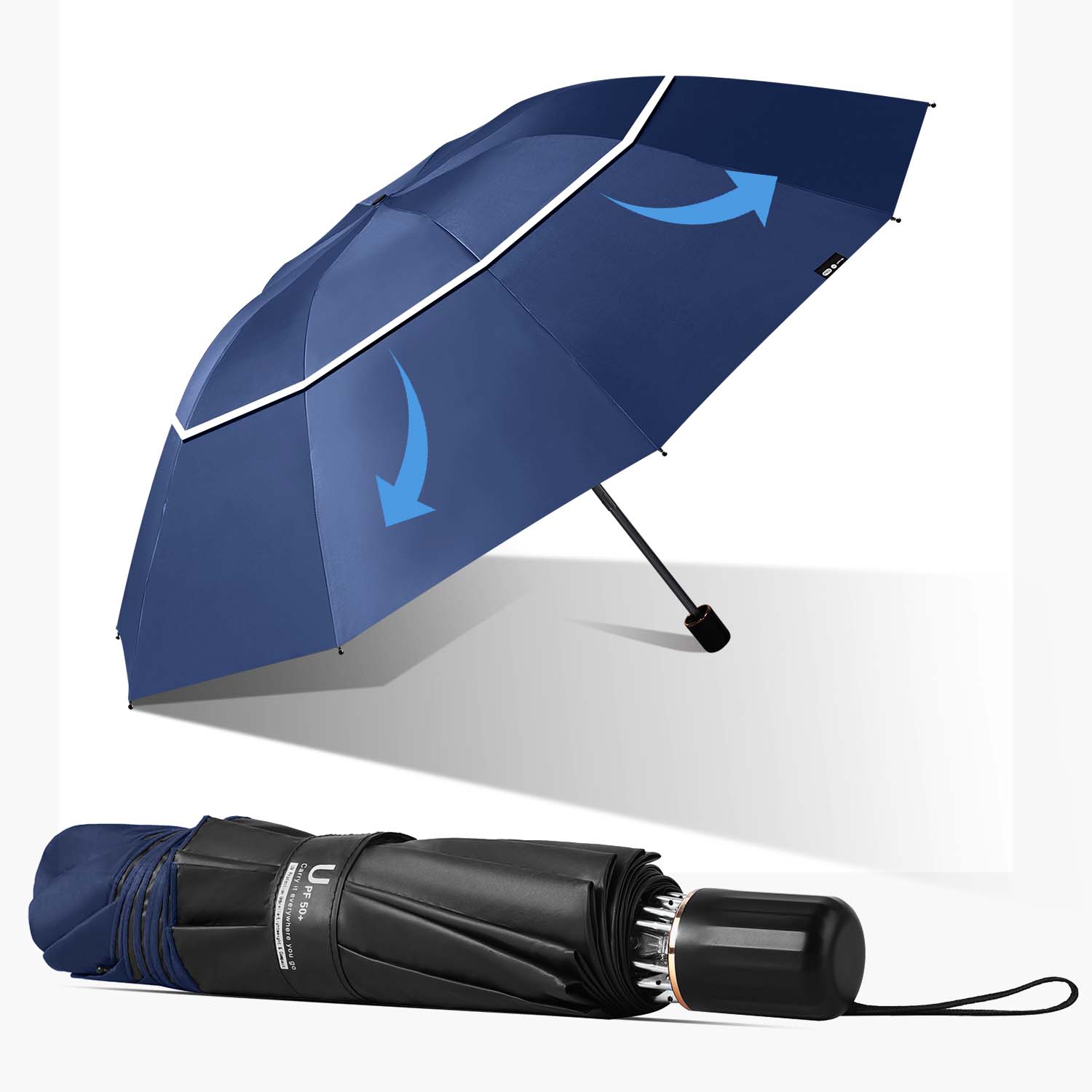 Large custom umbrella with logo