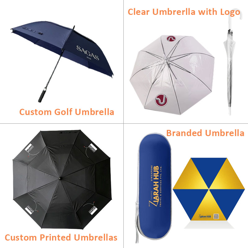 Custom Umbrellas with Logo NO Minimum