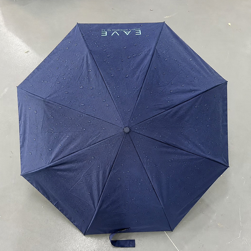 Custom umbrella case study showing waterproof fabric and folding umbrella design